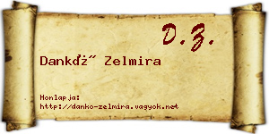 Dankó Zelmira névjegykártya
